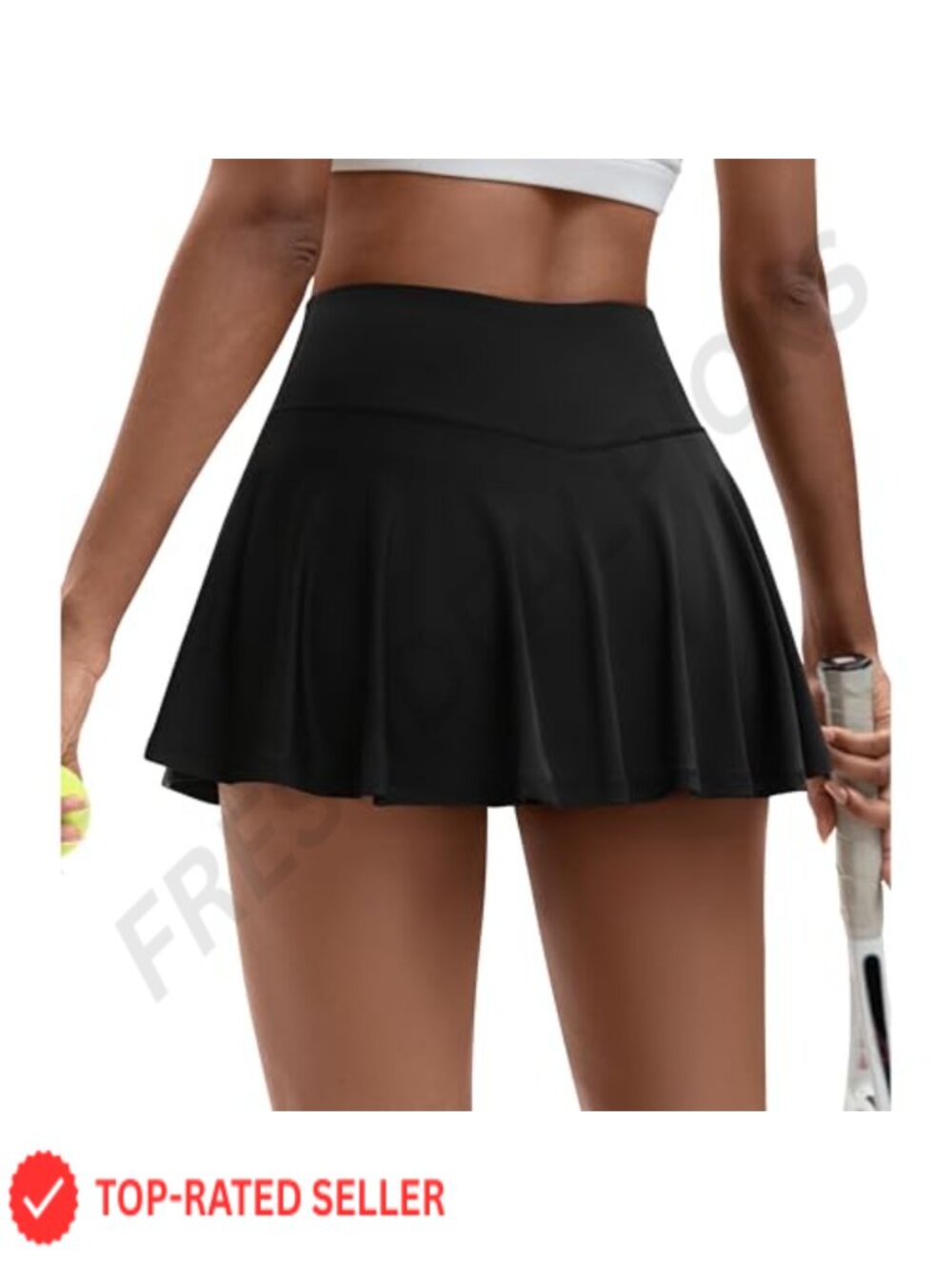 Pleated Tennis Skirt Skort High Waisted Tummy Control with Pockets